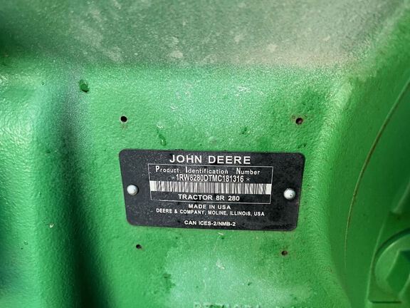 2021 John Deere 8R 280 Tractor