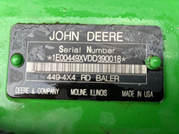 2013 John Deere 449 Baler/Round