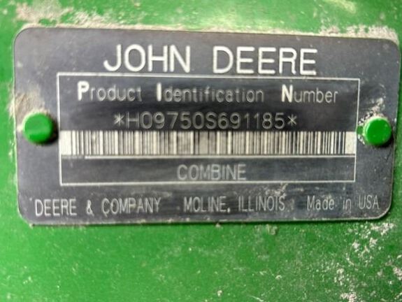 2001 John Deere 9750 STS Combine