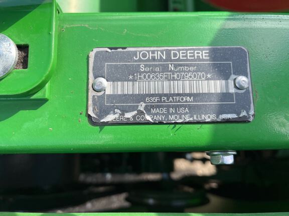 2017 John Deere 635F Header Combine