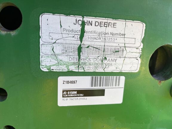 2013 John Deere 6150M Tractor