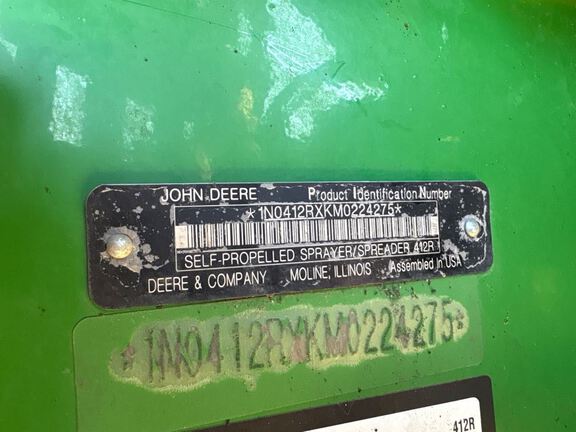 2022 John Deere 412R Sprayer/High Clearance