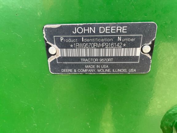 2017 John Deere 9570RT Tractor Rubber Track