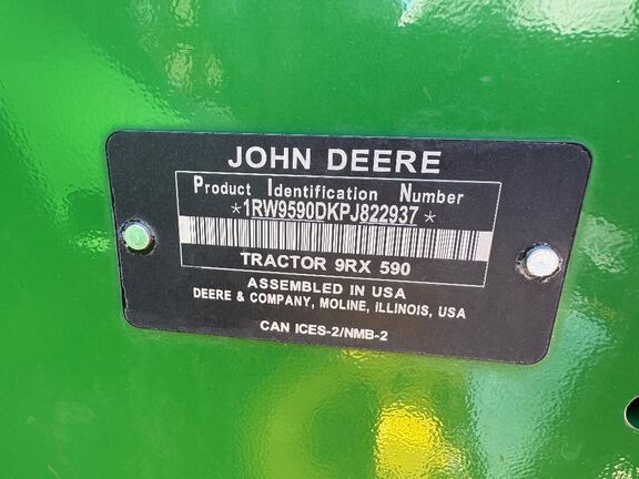 2023 John Deere 9RX 590 Tractor Rubber Track