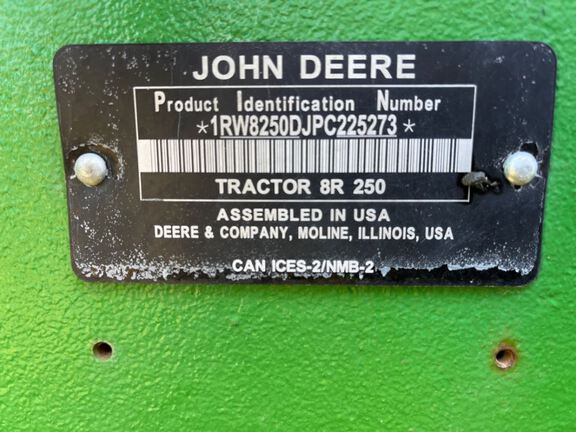 2023 John Deere 8R 250 Tractor