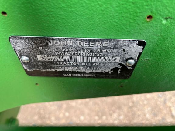 2024 John Deere 8RT 410 Tractor Rubber Track