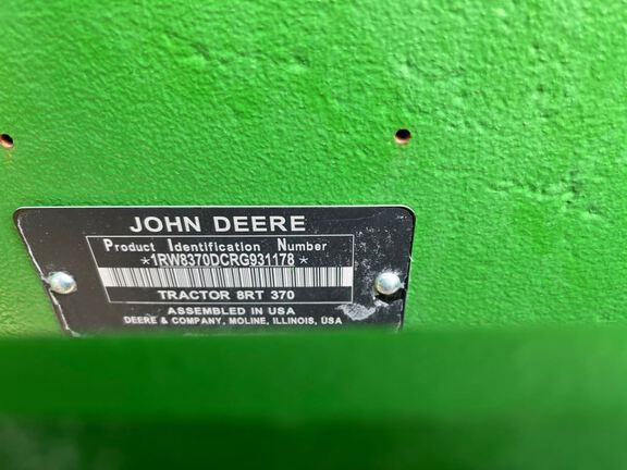 2024 John Deere 8RT 370 Tractor Rubber Track