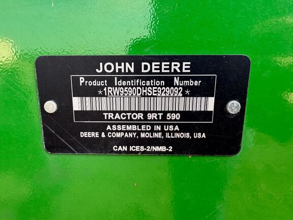2025 John Deere 9RT 590 Tractor Rubber Track