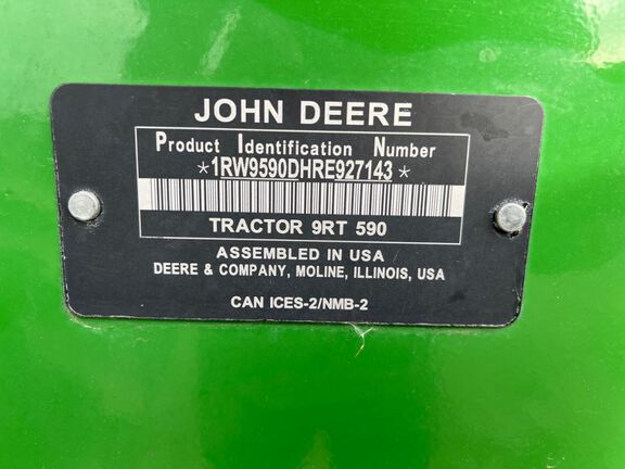 2024 John Deere 9RT 590 Tractor Rubber Track