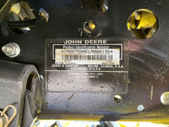 2020 John Deere X750 Garden Tractor