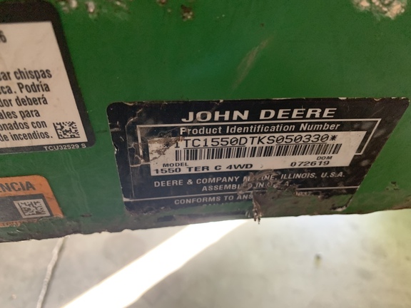 2019 John Deere 1550 Mower/Front Deck