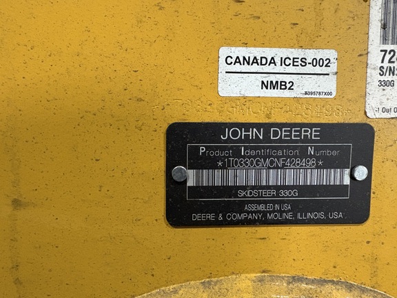 2022 John Deere 330G Skid Steer Loader