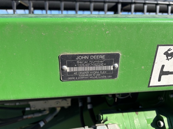 2022 John Deere RD45F Header Combine