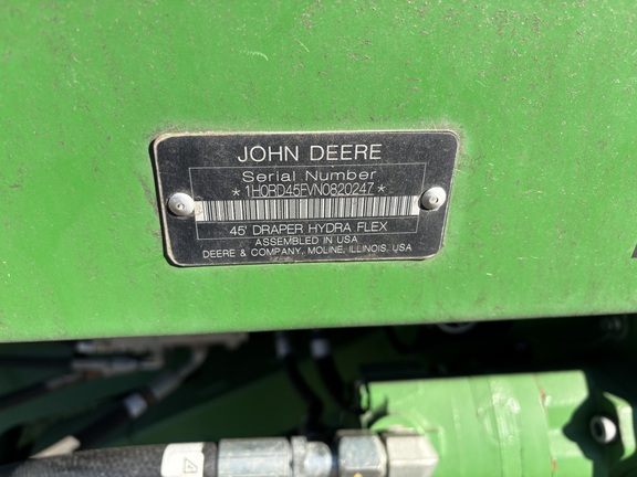 2022 John Deere RD45F Header Combine