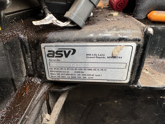 2022 ASV RT135F Compact Track Loader