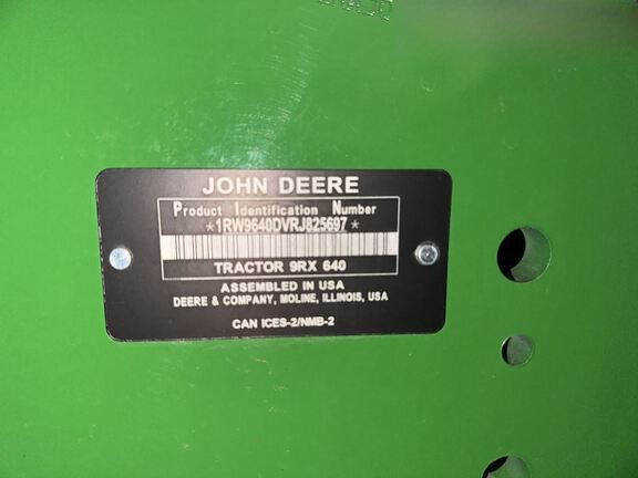 2024 John Deere 9RX 640 Tractor Rubber Track