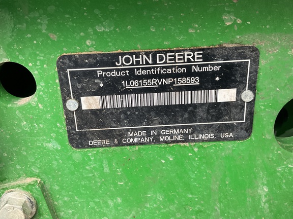 2022 John Deere 6R 155 Tractor