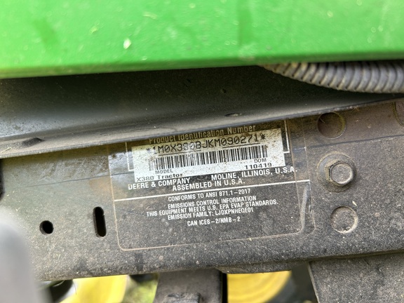 2020 John Deere X380 Garden Tractor