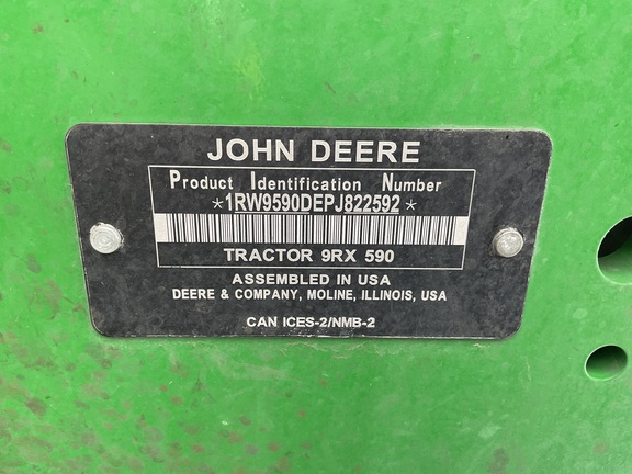 2023 John Deere 9RX 590 Tractor Rubber Track