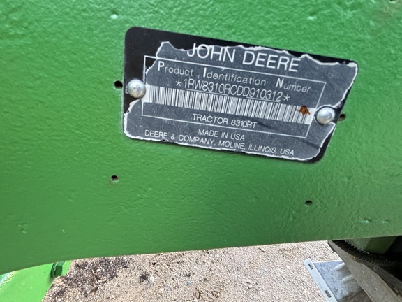 2013 John Deere 8310RT Tractor Rubber Track