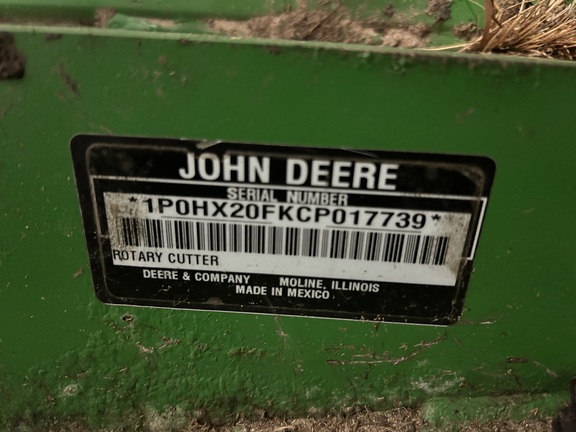 2012 John Deere HX20 Mower/Rotary Cutter