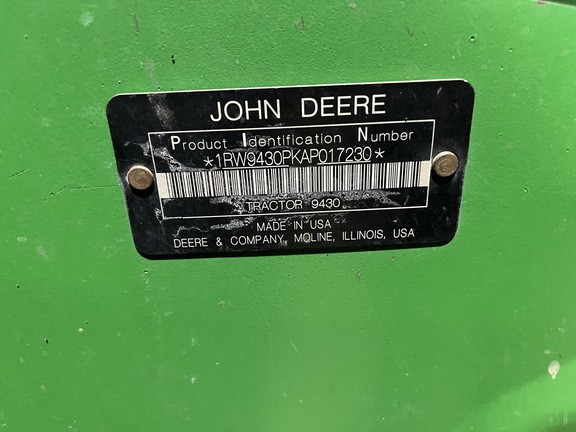 2010 John Deere 9430 Tractor 4WD