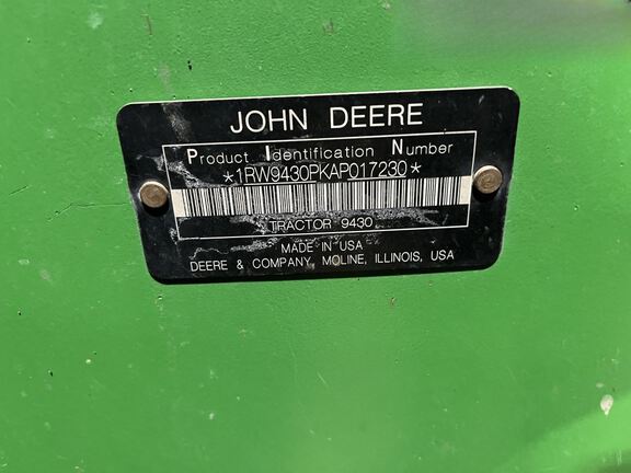 2010 John Deere 9430 Tractor 4WD