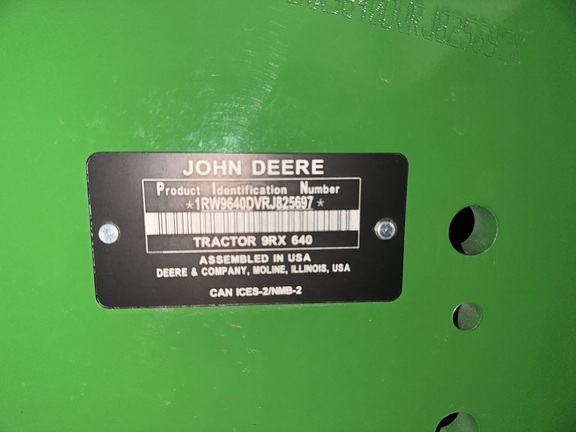 2024 John Deere 9RX 640 Tractor Rubber Track