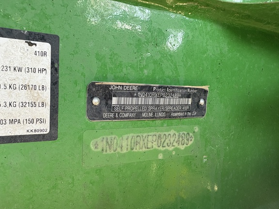 2023 John Deere 410R Sprayer/High Clearance