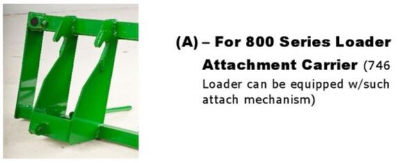 2012 Frontier AB12A Triple Tine Bale Spear for 800 series attach Bale Spear