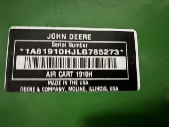 2020 John Deere 1890 Air Seeder