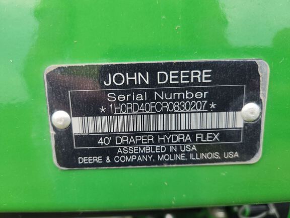 2024 John Deere RD40F Header Combine