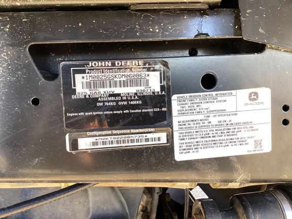 2013 John Deere 825I ATV