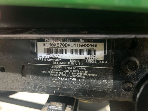 2020 John Deere X570 Garden Tractor