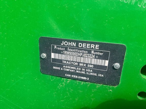 2023 John Deere 9RX 590 Tractor Rubber Track