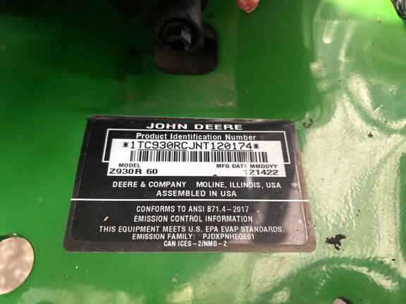 2023 John Deere Z930R Mower/Zero Turn