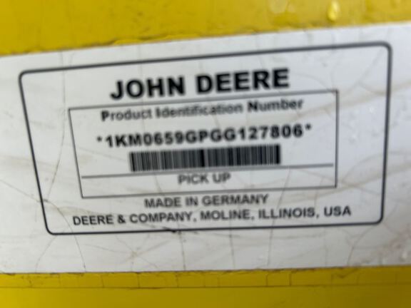 2016 John Deere 659 Header Forage
