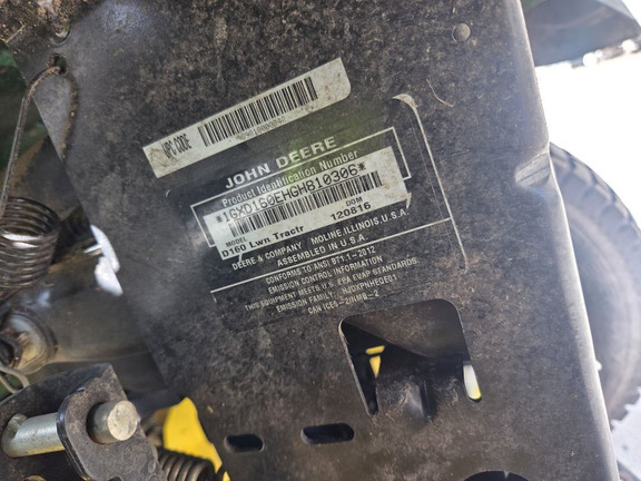 2017 John Deere D160 Garden Tractor