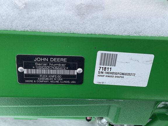 2022 John Deere HD50F Header Combine