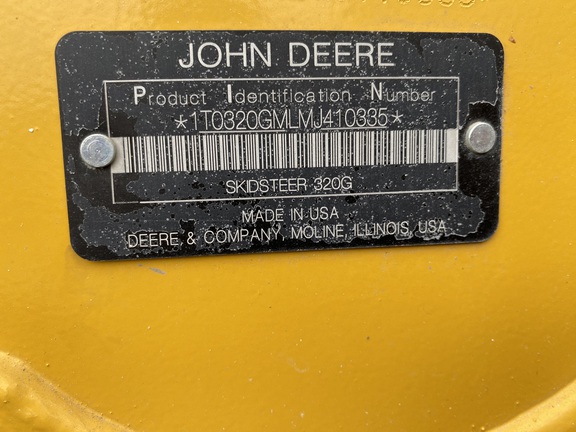 2021 John Deere 320G Skid Steer Loader