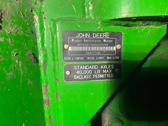 1995 John Deere 8870 Tractor 4WD