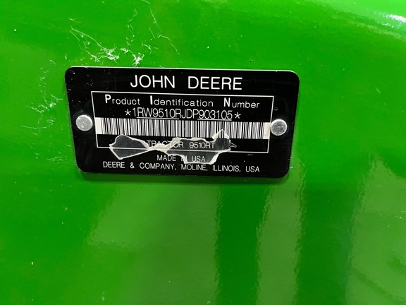 2013 John Deere 9510RT Tractor Rubber Track