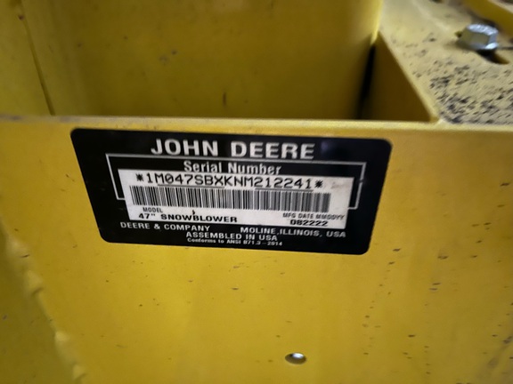 2022 John Deere 47SB Snow Blower