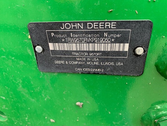 2019 John Deere 9570RT Tractor Rubber Track