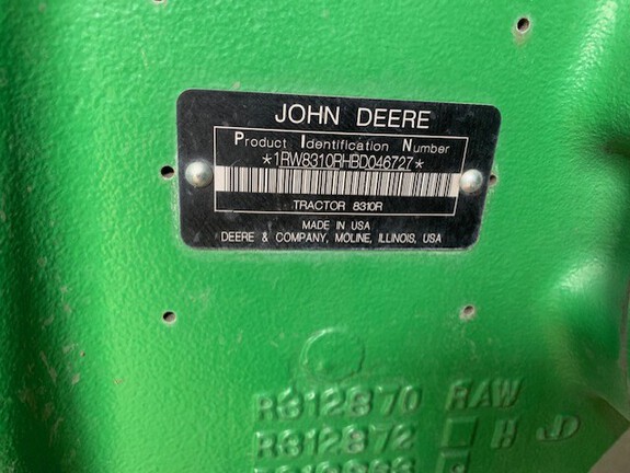 2011 John Deere 8310R Tractor