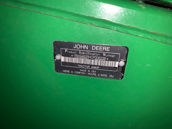 2012 John Deere 9460R Tractor 4WD