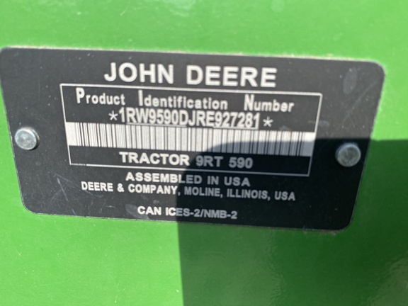 2024 John Deere 9RT 590 Tractor Rubber Track