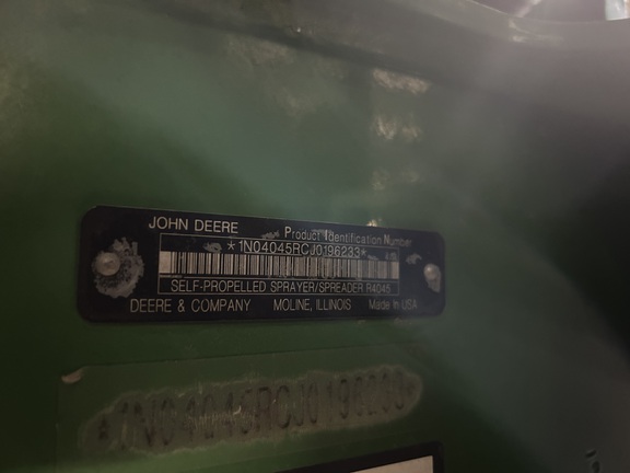 2018 John Deere R4045 Sprayer/High Clearance