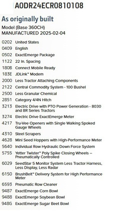 2025 John Deere DR24 Planter