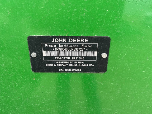 2024 John Deere 9RT 540 Tractor Rubber Track